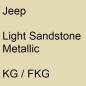 Preview: Jeep, Light Sandstone Metallic, KG / FKG.